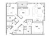 2 Bedroom Floor Plan